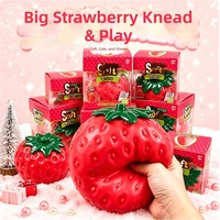Jouet Squishy Populaire Géant en TPR, Motifs Fraise, Banane, Citrouille, Arachide, Rebond Rapide, Design Fruité, Anti-Stress, pour Filles de 14 Ans et Plus
