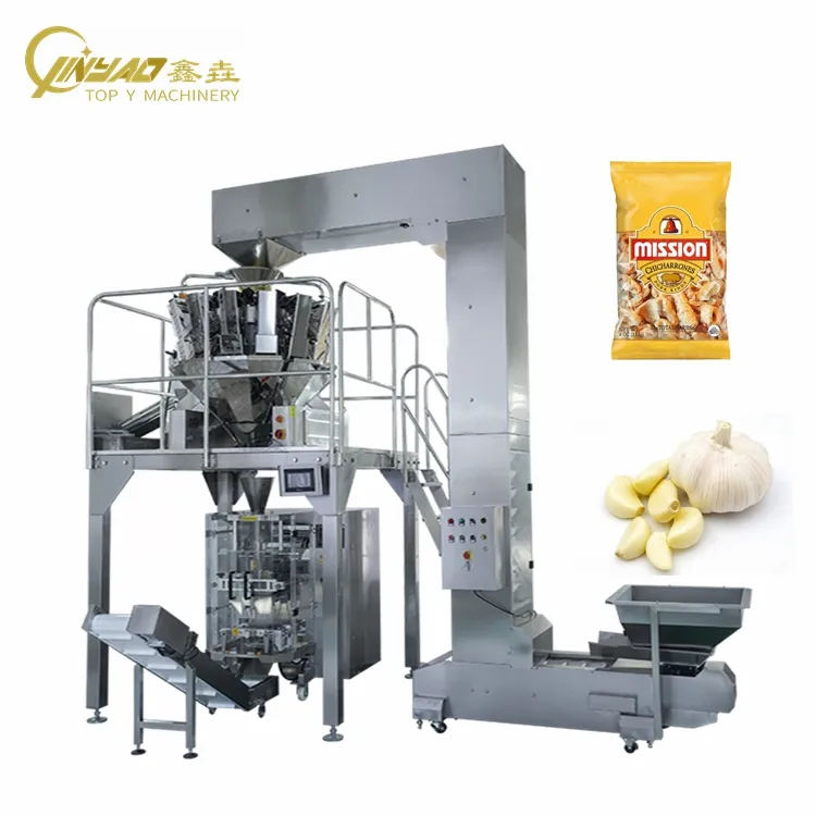 Otomatik soğan muz limon dilim patates tartı paketleme makinesi mantar kurutulmuş meyve plastik torba paketleme makinesi