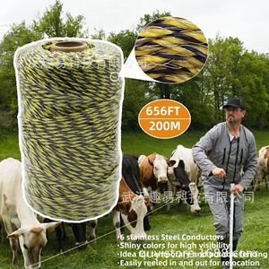 Cuerda Conductora de 6 Hilos con Núcleo de Acero y Revestimiento de PVC para Cercas Agrícolas, 200 Metros - Product Image 2