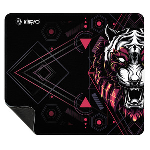 TechSide Kimpad ProEdge Series <b>Gaming</b> Mousepad-TIGER BIANCA/ROSSA 35x30x4mm Natural Rubber Waterproof Edges Model KMP353T_P - Product Image 1
