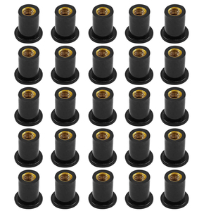 Clips de fixation automatique M3 M4 M5 M6 M8, insert d'expansion NBR, écrou à <span class=keywords><strong>rivet</strong></span> <span class=keywords><strong>aveugle</strong></span> en laiton et caoutchouc, vis, moto, poli, classe 6 pour l'exploitation minière - Product Image 6