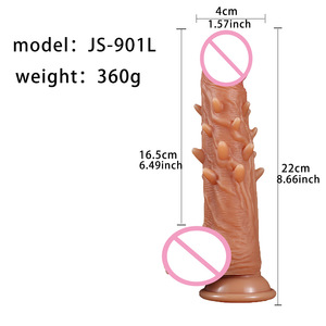 Dildo Grande de Silicona Líquida Suave con Textura de Púas, Dildo Monstruoso Impermeable con Glándulas Realistas y Testículos Realistas, Ventosa 2 - Product Image 5