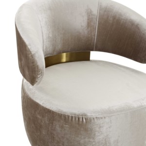 Sillones de rotación de <span class=keywords><strong>Arte</strong></span> de muebles de hotel italiano, tela de terciopelo de acero inoxidable dorado moderno de lujo, sofá de sala de estar, silla de ocio - Product Image 4