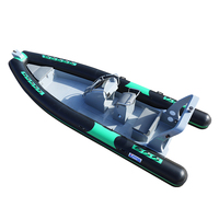 Bateau de course personnalisé avec plancher en aluminium, petit bateau en PVC, console centrale, jet ski Zodiac avec logo personnalisé