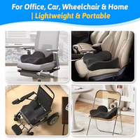 Coussin de siège ergonomique orthopédique personnalisable en mousse à mémoire de forme en forme de papillon pour chaise de bureau, utilisation en voiture, soutien lombaire