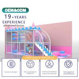 Modular Kids Indoor Playground Equipment Soft Children Pretend City With Fairy Tale Theme For Community Centers - Product Image 2
