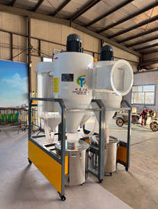 Alta eficiência filtros duplos ciclone pó coletor aspirador madeira industrial sandblast ar limpo equipamentos - Product Image 2