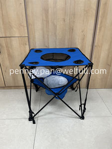 Banc pliable de Camping en plein air <span class=keywords><strong>4</strong></span> porte-gobelets, panier de nourriture isolé <span class=keywords><strong>Table</strong></span> <span class=keywords><strong>pliante</strong></span> avec Coller - Product Image 2