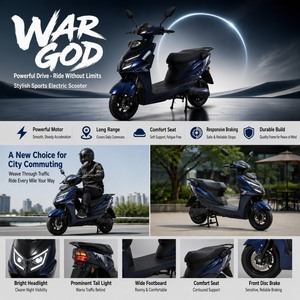 Scooter Elettrico 60V 20Ah per Adulti, E-Moto da 1500W per Pendolari Urbani, Doppio Ammortizzatore, Telaio in Acciaio, Freni a Disco - Product Image 5