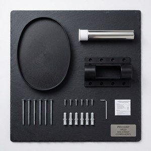 Table <span class=keywords><strong>de</strong></span> spa pivotante à 360 degrés avec poteau en acier inoxydable |   Table d'appoint réglable pour spa extérieur - Product Image 6