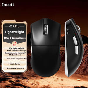 Incott 029Pro PAW3950 8K Receptor Tri-mode 2,4G Ratón ligero inalámbrico para eventos de juegos Esports Professional para Gamer - Product Image 6