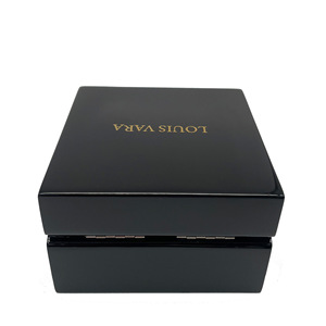<b>Watch</b> Box Square Wooden Flip Lid Painted Velvet Interior Protective Jewelry Packaging - Product Image 5