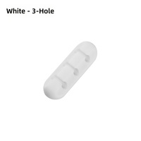 Lot de pinces de fixation pour câbles, organisateur de cordons pour bureau, table de chevet et bureau, gestion sécurisée des câbles USB, de charge, d'alimentation et de souris