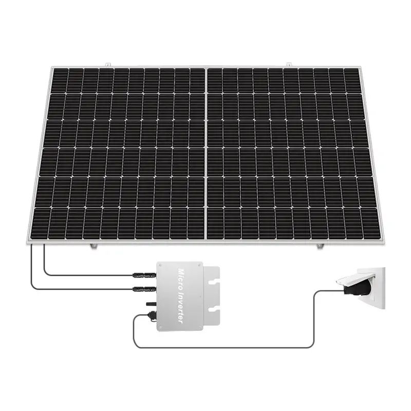 Home 300W 600 800W watt balkon solar anlage solar energy mini on grid 600w 800w balcony solar system