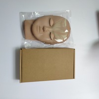 Tête Mannequin Humain Concept pour Extension de Cils, Matériau Caoutchouc Souple PVC Liquide, Idéale pour la Pratique des Techniques d'Extension de Cils