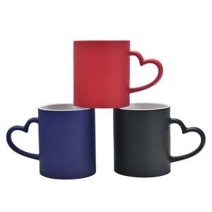 11 oz Custom Logo White Handle <b>Ceramic</b> <b>Cups</b> Sublimation Coffee Mug - Product Image 1