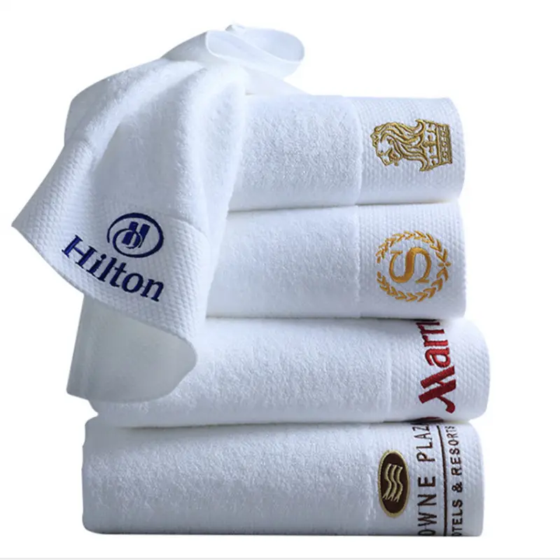 Luxury 5 Star Hotel Hand Towels For Hotel 100% cotton towels with logo