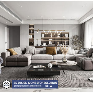 Service de conception d'intérieur de villa d'hôtel de luxe moderne <span class=keywords><strong>italienne</strong></span>, service de rendu 3D de la <span class=keywords><strong>maison</strong></span>, service de conception d'intérieur avec meubles - Product Image 1