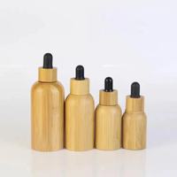 5Ml 10Ml 15Ml 20Ml 30Ml 50Ml 100Ml Botol Penetes Kaca Minyak Esensial Bambu dengan Tutup Penetes Bambu