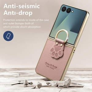 Custodia Ultra Sottile Elegante in PC Opaco Resistente agli Urti per Samsung Galaxy Z Flip 7 con Anello Porta-Dito - Product Image 4