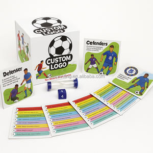 Diseño personalizado impresión a todo color amigo pregunta conversaciones fútbol Trivia <span class=keywords><strong>preguntas</strong></span> equipo tarjetas pareja tarjetas <span class=keywords><strong>de</strong></span> <span class=keywords><strong>juego</strong></span> <span class=keywords><strong>para</strong></span> niño - Product Image 1