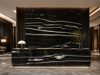 Dalle de granit Black Horse pour murs décoratifs de luxe, comptoirs et projets d'aménagement intérieur d'hôtels, découpe sur mesure