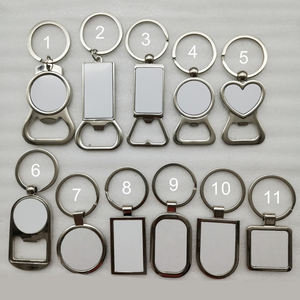 Bingkai foto akrilik bulat transparan kustom dengan logam DIY gantungan kunci plastik gantungan kunci liontin untuk hadiah promosi - Product Image 5