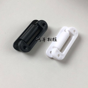 Furniture Hinges <b>Plastic</b> Single <b>Hook</b> Black Set 59mm Length Surface Mount 15kg Load Capacity - Product Image 3