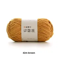 Fil chenille polyester brillant teint Ruyi Bird Little Bean 3mm pour tricot manuel DIY, pelote de fil fin et mignon effet barre de glace