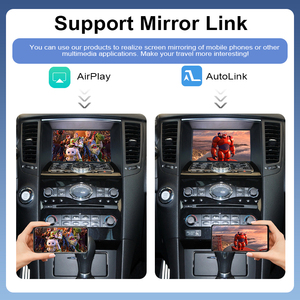 Adaptador Inalámbrico Apple CarPlay y Android <span class=keywords><strong>Auto</strong></span> para Infiniti 2015-2019 Q60/Q70/QX60, Mirror-Link, AirPlay, YouTube, Control por Voz - Product Image 3