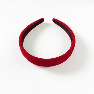 <span class=keywords><strong>Bandeau</strong></span> de cheveux mignon pour femmes d'automne et d'hiver doux simple velours large cheveux en <span class=keywords><strong>bandeau</strong></span> de couleurs unies - Product Image 5