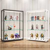 Vitrine en verre minimaliste moderne pour modèles Lego et figurines d'action pour la maison Solution de stockage de salon