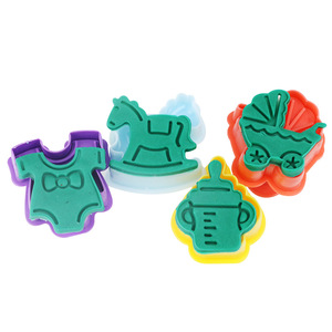 Baby Series <b>Cookie</b> Molds 4Pcs Cartoon Shapes For Cake Decorating Fondant Press <b>Tools</b> - Product Image 2