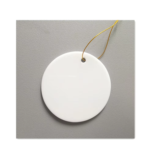 Ornamenti Natalizi Personalizzabili in Ceramica Rotondi <span class=keywords><strong>per</strong></span> Sublimazione, Decorazioni Natalizie Vendutissime - Product Image 2