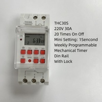 Enchufe Inteligente THC30S 240V 30A con Certificación CE, Temporizador Digital Programable por Microcomputadora