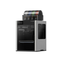 Printer 3D FDM Hongmu Genuine Bambu Lab H2S Combo Dual-Nozzle Kecepatan Tinggi 600 Mm/s Tertutup Multi-Material Komersial Berbahan Logam
