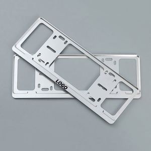 Cadre de plaque d'immatriculation en alliage d'aluminium avec vis antivol, support de plaque d'immatriculation intégral pour voiture personnalisée - Product Image 1