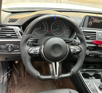 Volant en cuir style M Sport pour BMW 1M M2 M3 M4 M5 M6 X5M X6M F30 F32 F10 F20 F35 F22 F18 F07 F01 F02 E90 E92 E46