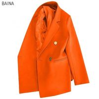 Blazer court élégant pour femme, style coréen, pour le bureau, hiver 2026, grande taille, couleur unie, manteau décontracté
