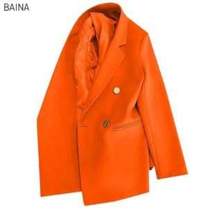 Blazer court élégant pour femme, style coréen, pour le bureau, hiver 2026, grande taille, couleur unie, manteau décontracté - Product Image 2