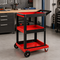 Fabrication sur mesure de tôlerie, chariot à outils à 3 niveaux, chariot de service d'atelier, fabricant OEM ODM