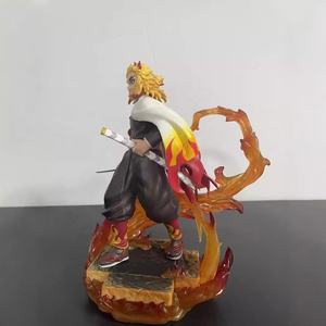Ensemble de figurines d'action de tueur de démons GK Anjuro neuf piliers résonance grand frère flamme pilier Statue modèle boîte de couleur en plastique - Product Image 4