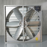 Ventilateur d'extraction axial électrique industriel mural en acier inoxydable à entraînement par courroie, personnalisable OEM pour le refroidissement des serres