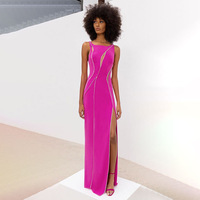 Robe bandage sexy rose pour femme, idéale pour les soirées, mariages, anniversaires, dîners, tenue de bureau, banquets
