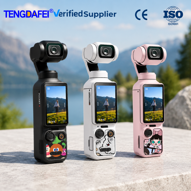 Premium PVC Protective Skin Full Coverage Decal Sticker for DJI Osmo Pocket 4 Camera Anti-Scratch Waterproof