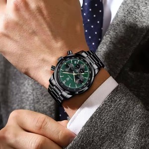 Reloj POEDAGAR de Lujo para Hombre, Resistente al Agua, Luminoso, con Fecha, Cronógrafo, Reloj de Cuarzo de Moda para Hombre, Relojes Deportivos de Acero Inoxidable para Hombre - Product Image 4