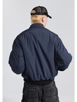 Blouson Bomber Vintage à Revers Style Américain Ma1 Court pour Homme – Coupe Ample Décontractée, Uniforme de Baseball Polyvalent