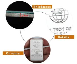 Conjunto de monedas conmemorativas chapadas en plata, medalla de moneda coleccionable con Logo personalizado, regalos de recuerdo, gran oferta - Product Image 3