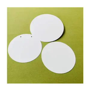 Custom Size 6'' 8'' 10'' 12'' Gloss Glitter White Aluminum Circle Blank Sublimation Aluminium Round Discs For Wreath Decoration