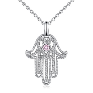 Las mujeres de <span class=keywords><strong>la</strong></span> joyería de <span class=keywords><strong>la</strong></span> plata esterlina 925 <span class=keywords><strong>hamsa</strong></span> mano de Fátima COLLAR COLGANTE - Product Image 1